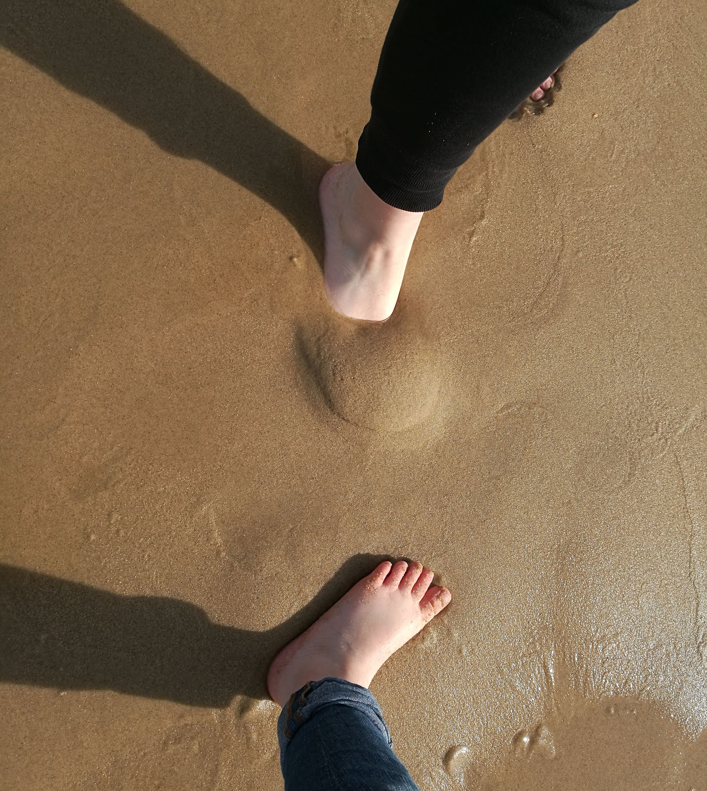 Cap Ferret jalat hiekassa